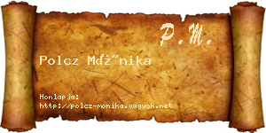 Polcz Mónika névjegykártya