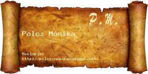 Polcz Mónika névjegykártya